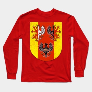 Łódź Voivodeship / Polish Eagle Regional Flag Design Long Sleeve T-Shirt